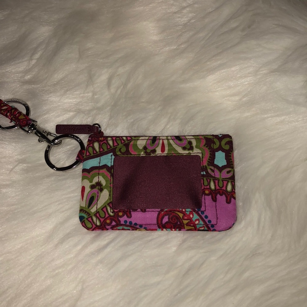 Vera Bradley Iconic zip ID case w/ lanyard